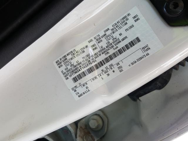 Photo 9 VIN: 1FT7W2AT1KEF79703 - FORD F250 SUPER 