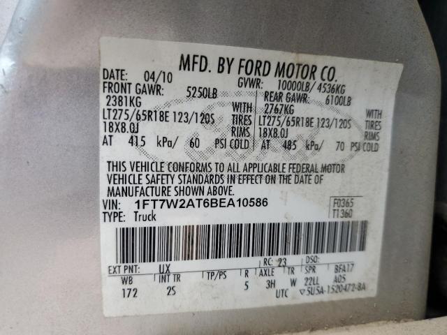 Photo 11 VIN: 1FT7W2AT6BEA10586 - FORD F250 SUPER 