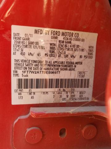 Photo 11 VIN: 1FT7W2AT7BEB96977 - FORD F250 SUPER 