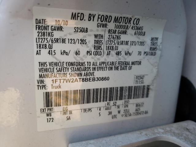 Photo 9 VIN: 1FT7W2AT8BEB30860 - FORD F250 SUPER 