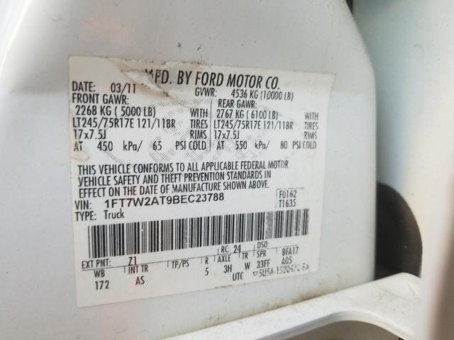 Photo 9 VIN: 1FT7W2AT9BEC23788 - FORD F250 SUPER 