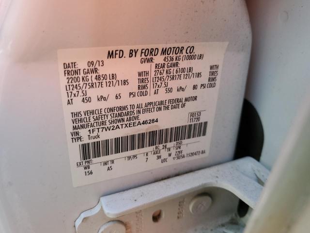 Photo 9 VIN: 1FT7W2ATXEEA46284 - FORD F250 SUPER 