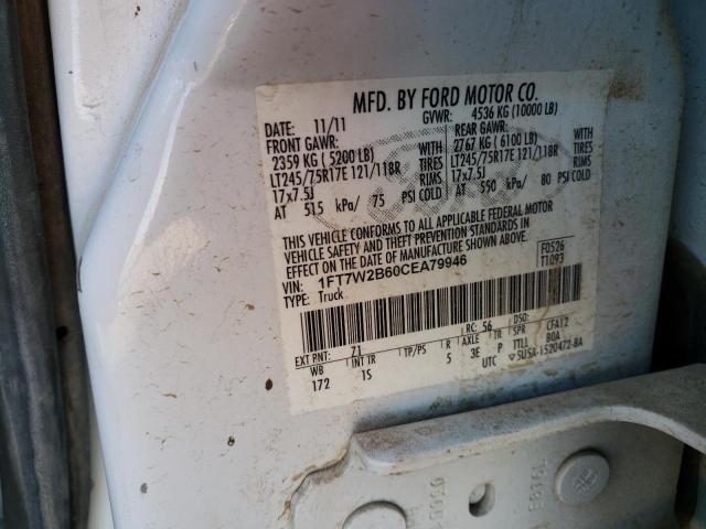 Photo 9 VIN: 1FT7W2B60CEA79946 - FORD F250 SUPER 