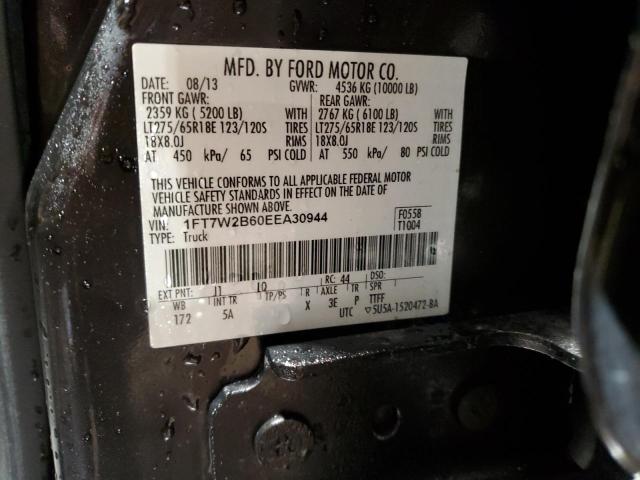 Photo 12 VIN: 1FT7W2B60EEA30944 - FORD F250 