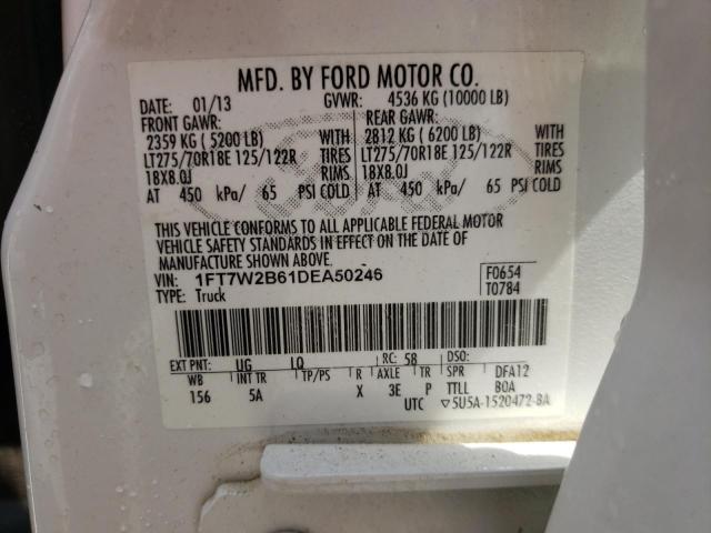 Photo 9 VIN: 1FT7W2B61DEA50246 - FORD F250 SUPER 