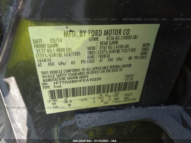 Photo 8 VIN: 1FT7W2B61FEA10235 - FORD SUPER DUTY F-250 SRW 