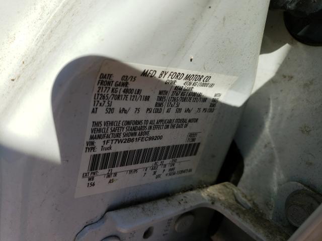 Photo 9 VIN: 1FT7W2B61FEC99200 - FORD F250 SUPER 