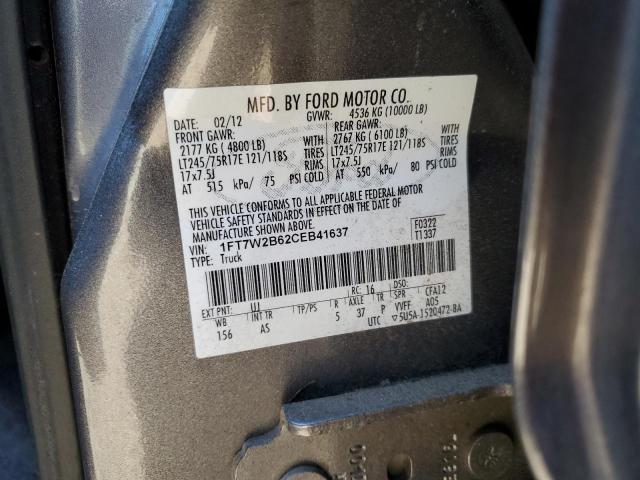 Photo 11 VIN: 1FT7W2B62CEB41637 - FORD F250 SUPER 