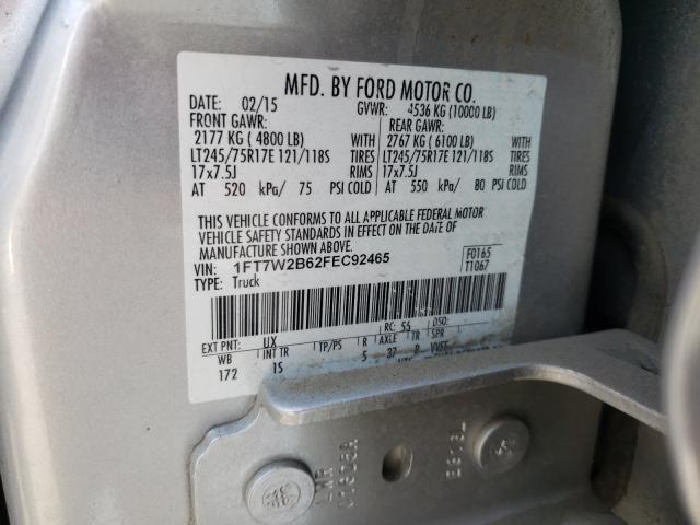 Photo 9 VIN: 1FT7W2B62FEC92465 - FORD F250 SUPER 