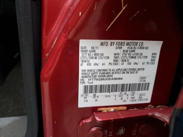 Photo 12 VIN: 1FT7W2B63GEA56084 - FORD F250 SUPER 