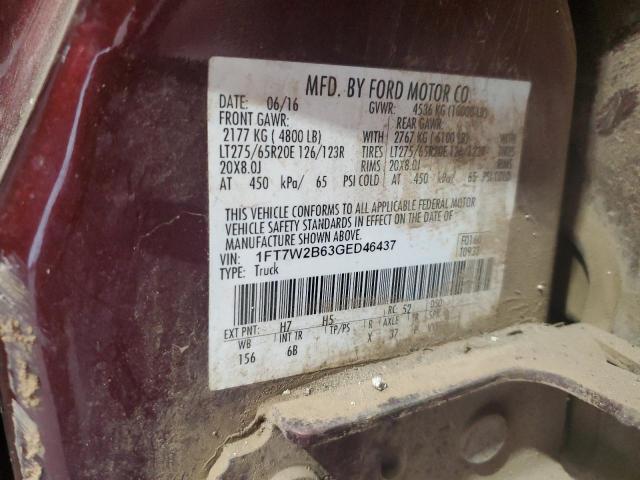 Photo 11 VIN: 1FT7W2B63GED46437 - FORD F250 