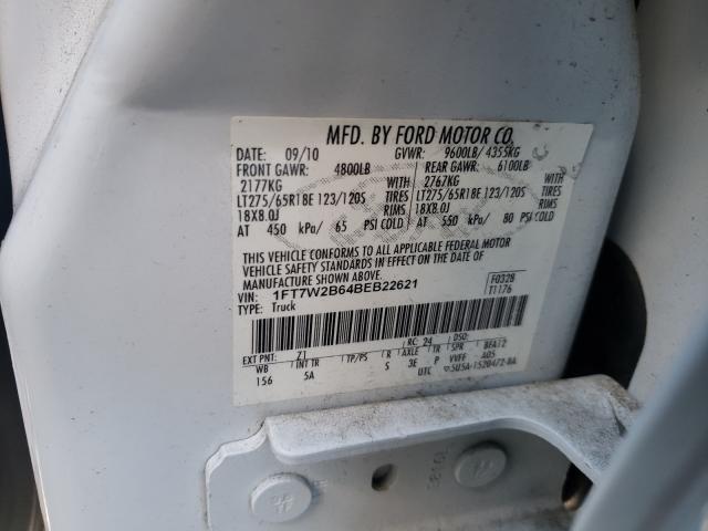 Photo 9 VIN: 1FT7W2B64BEB22621 - FORD F250 SUPER 