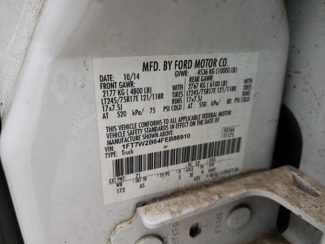 Photo 9 VIN: 1FT7W2B64FEB86910 - FORD F250 SUPER 