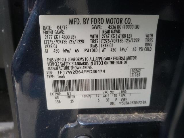 Photo 9 VIN: 1FT7W2B64FED36174 - FORD F250 SUPER 