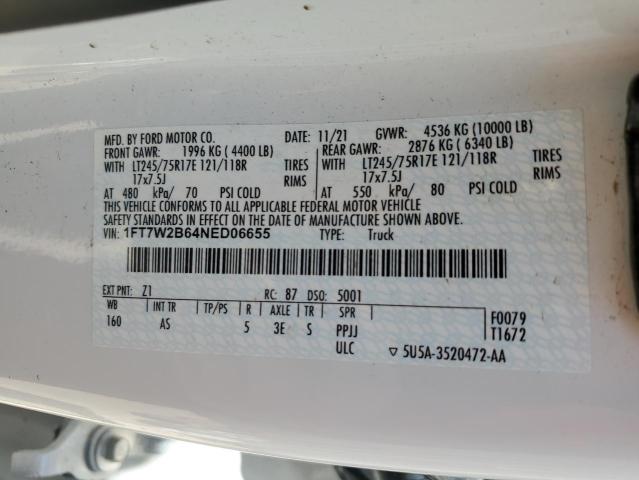 Photo 12 VIN: 1FT7W2B64NED06655 - FORD F250 