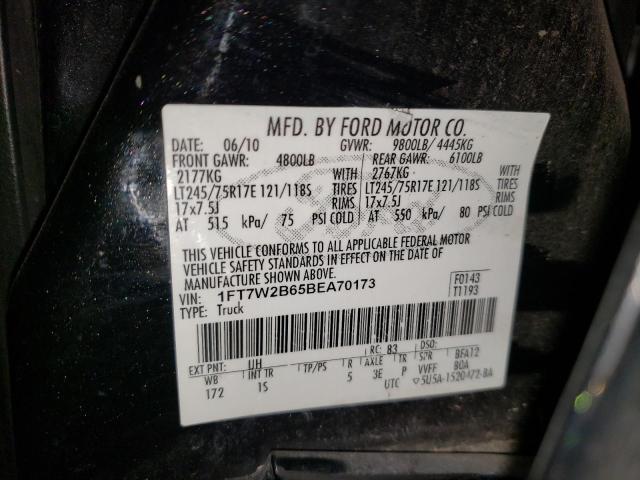 Photo 9 VIN: 1FT7W2B65BEA70173 - FORD F250 SUPER 