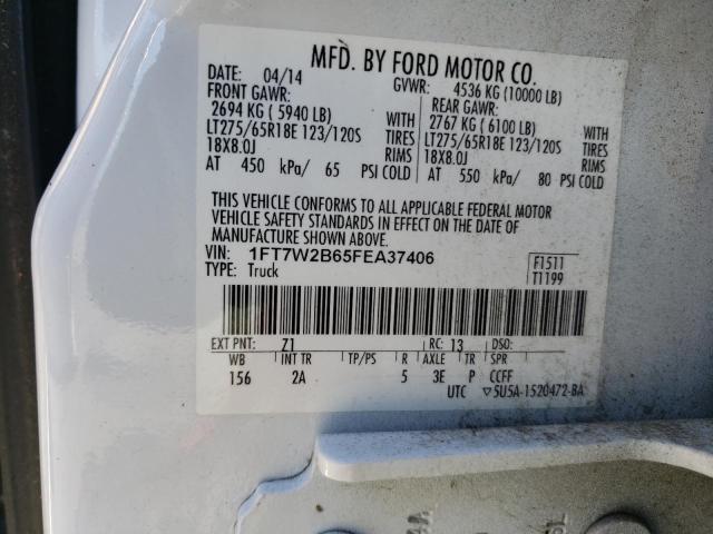 Photo 9 VIN: 1FT7W2B65FEA37406 - FORD F250 SUPER 