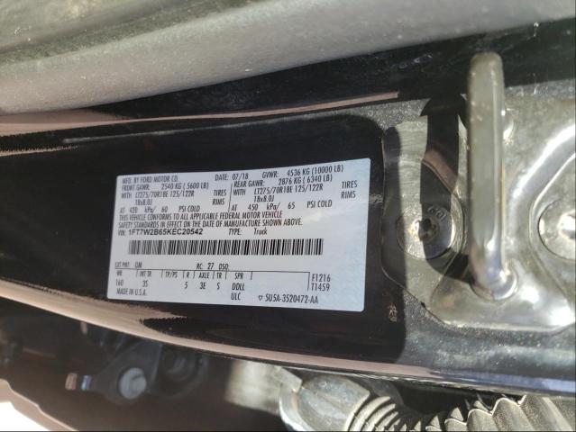 Photo 9 VIN: 1FT7W2B65KEC20542 - FORD F250 SUPER 