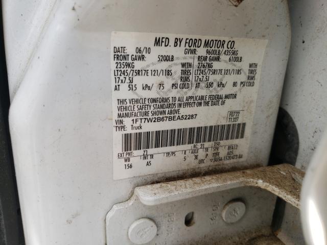 Photo 9 VIN: 1FT7W2B67BEA52287 - FORD F250 SUPER 