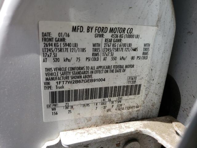 Photo 12 VIN: 1FT7W2B67GEB91004 - FORD F250 