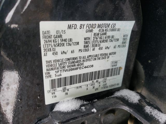 Photo 9 VIN: 1FT7W2B68FEC44338 - FORD F250 SUPER 