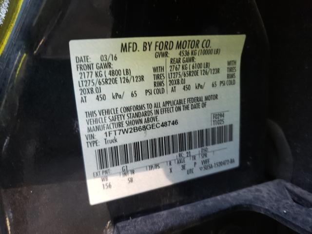 Photo 9 VIN: 1FT7W2B68GEC48746 - FORD F250 SUPER 