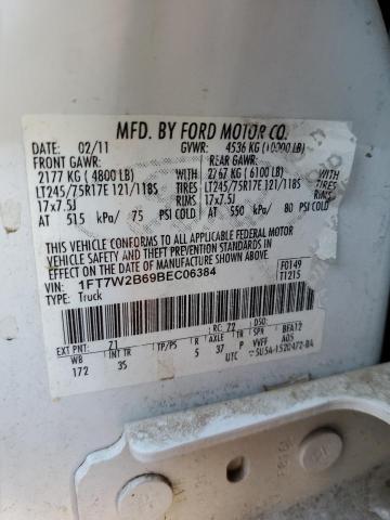 Photo 9 VIN: 1FT7W2B69BEC06384 - FORD F250 SUPER 