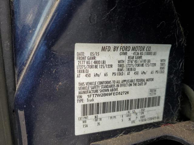 Photo 11 VIN: 1FT7W2B69FED52726 - FORD F250 SUPER 