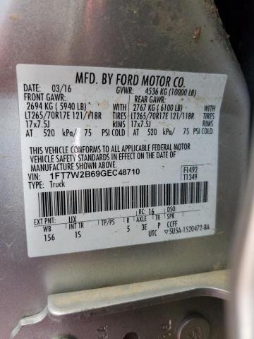 Photo 11 VIN: 1FT7W2B69GEC48710 - FORD F250 SUPER 