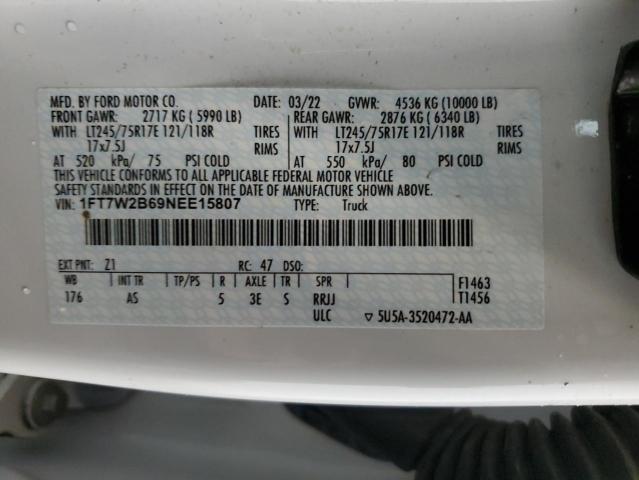 Photo 11 VIN: 1FT7W2B69NEE15807 - FORD F250 