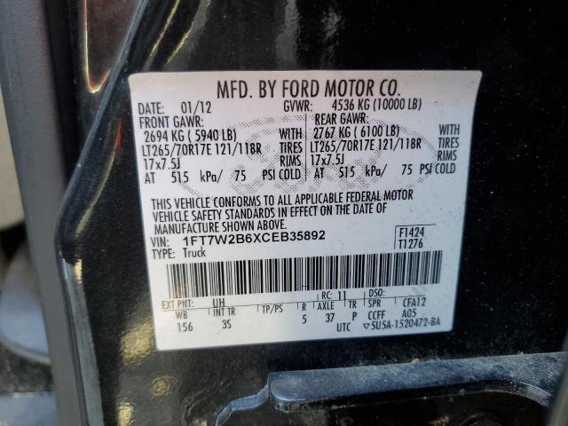 Photo 11 VIN: 1FT7W2B6XCEB35892 - FORD F250 SUPER 