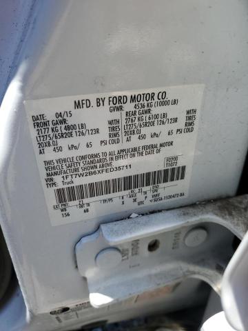 Photo 11 VIN: 1FT7W2B6XFED35711 - FORD F250 SUPER 