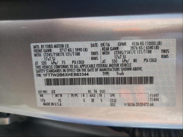 Photo 9 VIN: 1FT7W2B6XHEB63344 - FORD F250 SUPER 