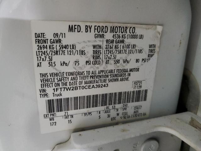 Photo 11 VIN: 1FT7W2BT0CEA39243 - FORD F250 SUPER 