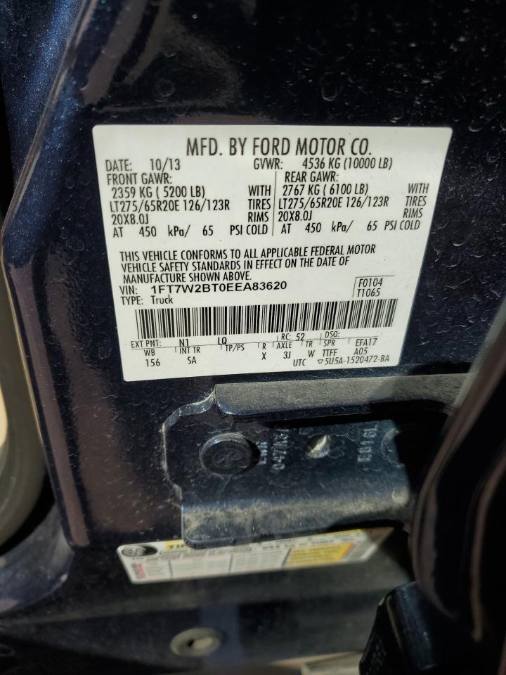 Photo 11 VIN: 1FT7W2BT0EEA83620 - FORD F250 