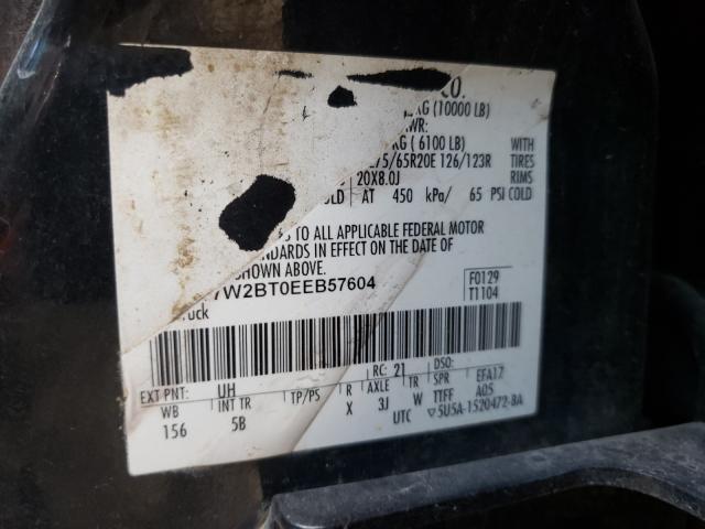 Photo 9 VIN: 1FT7W2BT0EEB57604 - FORD F250 SUPER 