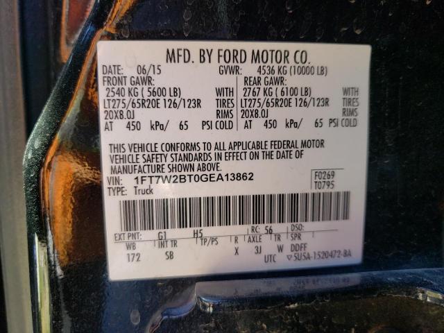 Photo 9 VIN: 1FT7W2BT0GEA13862 - FORD F250 SUPER 