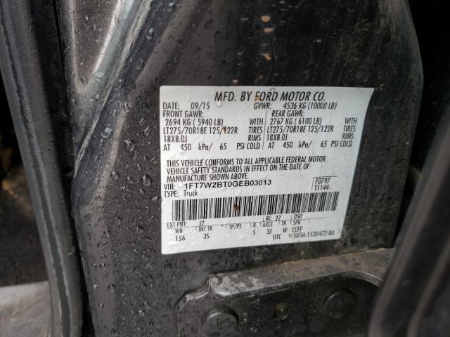 Photo 9 VIN: 1FT7W2BT0GEB03013 - FORD F250 SUPER 