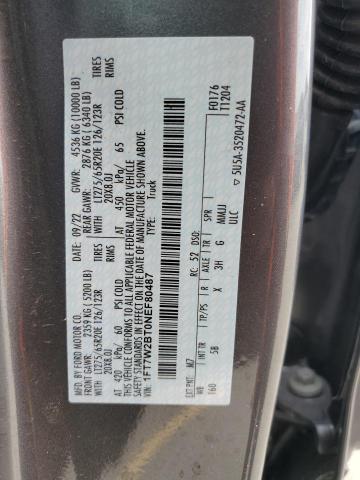 Photo 11 VIN: 1FT7W2BT0NEF80487 - FORD F250 SUPER 