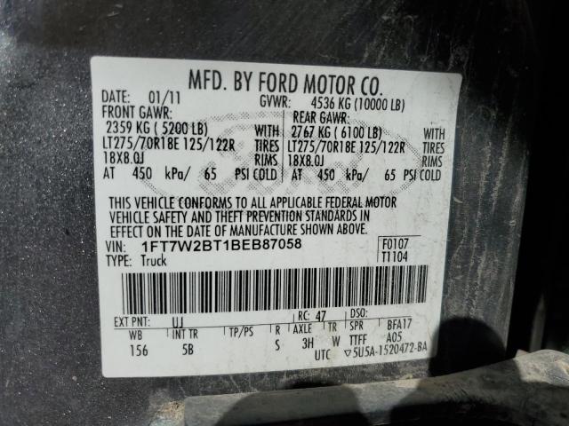 Photo 11 VIN: 1FT7W2BT1BEB87058 - FORD F250 SUPER 