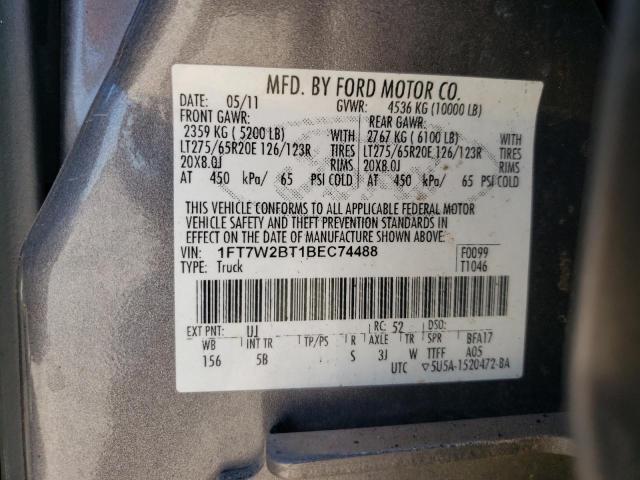 Photo 9 VIN: 1FT7W2BT1BEC74488 - FORD F250 SUPER 