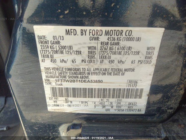 Photo 8 VIN: 1FT7W2BT1DEA53850 - FORD SUPER DUTY F-250 SRW 