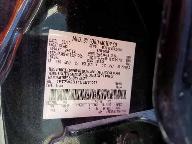 Photo 9 VIN: 1FT7W2BT1DEB50076 - FORD F250 SUPER 