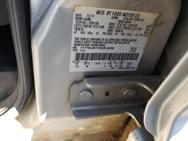 Photo 9 VIN: 1FT7W2BT1EEB12008 - FORD F250 SUPER 