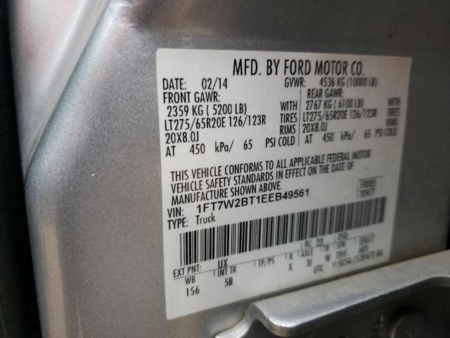 Photo 9 VIN: 1FT7W2BT1EEB49561 - FORD F250 SUPER 