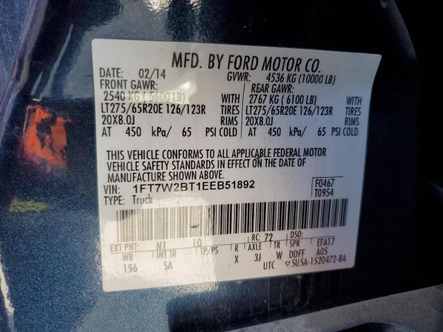 Photo 11 VIN: 1FT7W2BT1EEB51892 - FORD F250 