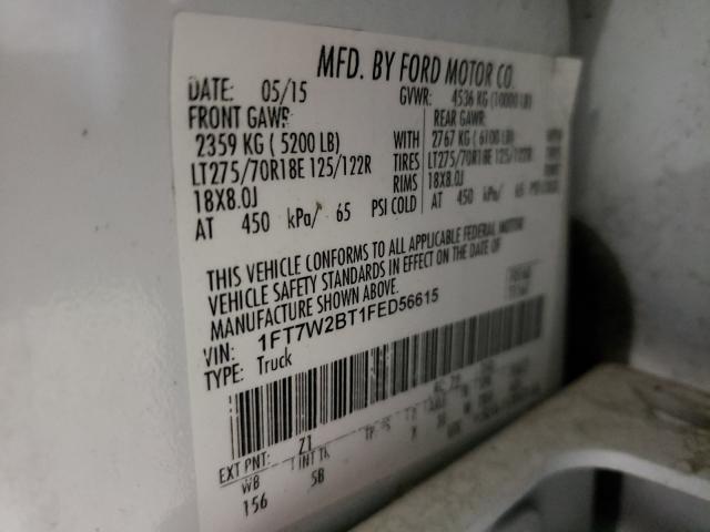 Photo 9 VIN: 1FT7W2BT1FED56615 - FORD F250 SUPER 