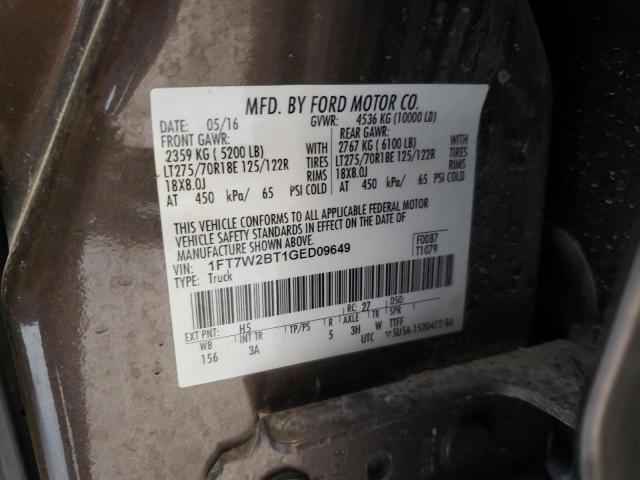 Photo 11 VIN: 1FT7W2BT1GED09649 - FORD F250 SUPER 