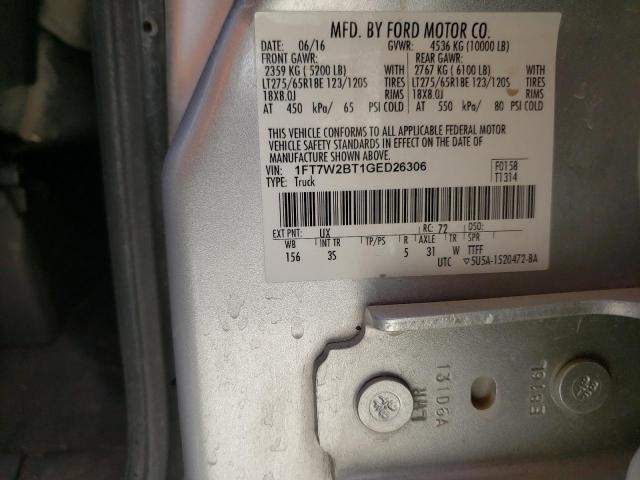 Photo 9 VIN: 1FT7W2BT1GED26306 - FORD F250 SUPER 