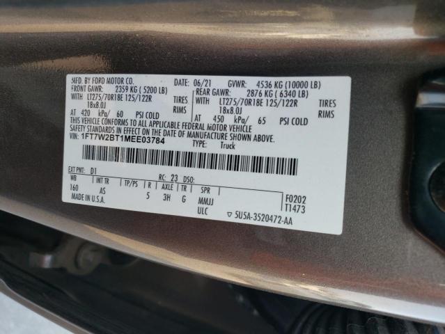 Photo 11 VIN: 1FT7W2BT1MEE03784 - FORD F250 SUPER 